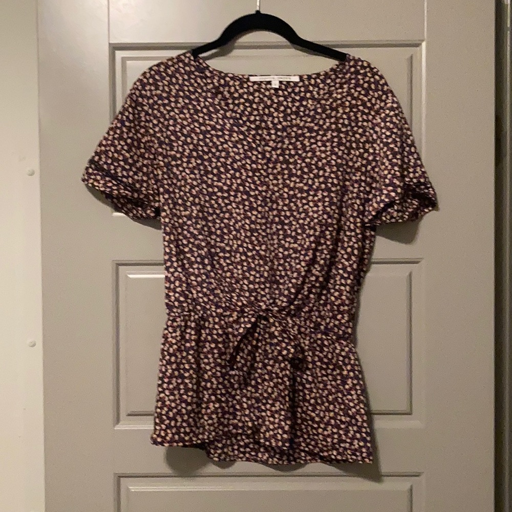 Tie Waist Floral Top